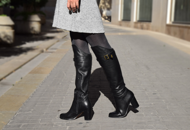 woman wearing high over the knee boots 
